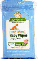 BabyGanics Thick & Kleen Cream Infused Baby Wipes Pack - 40ct