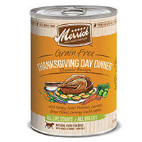 Merrick Gourmet Entree Thanksgiving Day Dinner Canned Dog Food