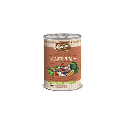 Super-dog Pet Food Company Merrick Brauts n Tots Canned Dog Food Case