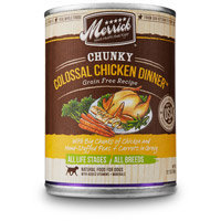 Merrick Chunky Colossal Chicken Dinner Canned Dog Food, 12.7 oz.