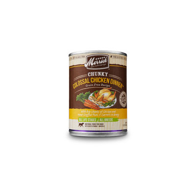 Merrick Chunky Colossal Chicken Dinner Canned Dog Food, 12.7 oz.
