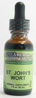 St. John's Wort No Chinese Ingredients American Supplements 1 oz Liquid