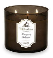 Bath & Body Works® White Barn MAHOGANY TEAKWOOD 3-Wick Candle