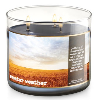 Bath & Body Works® SWEATER WEATHER 3-Wick Candle