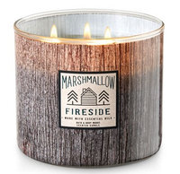 Bath & Body Works® White Barn MARSHMALLOW FIRESIDE 3-Wick Candle