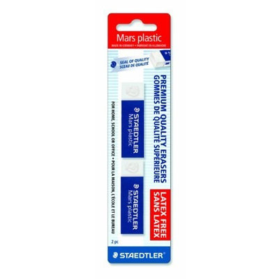 Staedtler Mars Plastic Eraser, 2 Each (52650BK2) [{