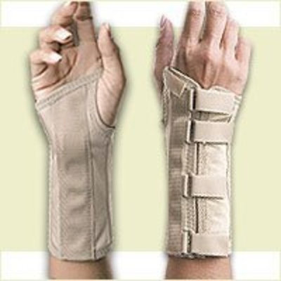 Fla Orthopedics Florida Orthopedics Soft Form Elegant Wrist Support, Beige, Left X-Large