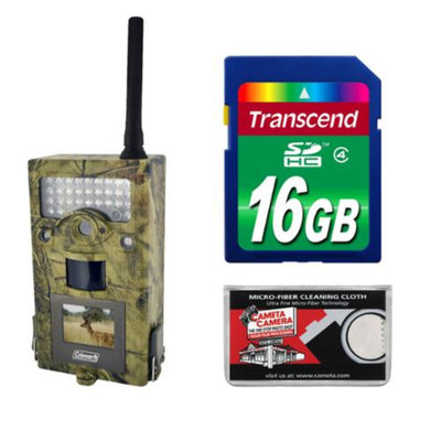 Coleman CHD700M Trail Cam Motion Sensor Digital HD Video Camera with Infrared Night Vision with 16GB Card Kit