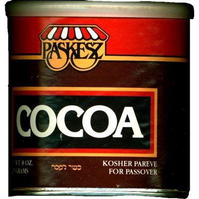 Paskesz Baking Products, Pure Cocoa, 8-Ounce Can (Pack of 6)