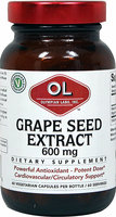 Olympian Labs Grape Seed Extract - 600 mg - 60 Vegetarian Capsules