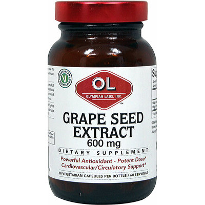 Olympian Labs Grape Seed Extract - 600 mg - 60 Vegetarian Capsules