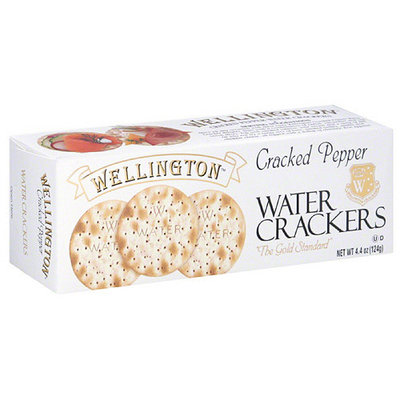Wellington Cracked Pepper Water Crackers, 4.4 oz, (Pack of 12)