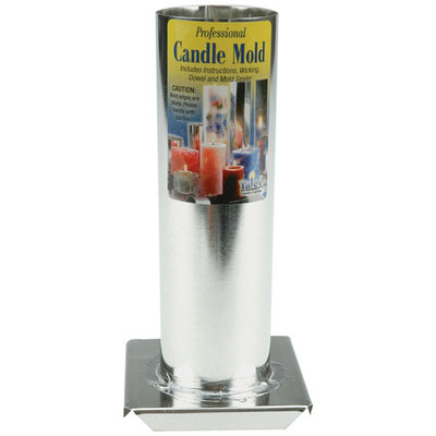 Yaley Professional Metal Candle Mold - Round - 2x6.5