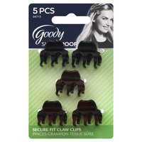Goody Products Inc. Slide Proof Mini Claw Clips w/Teeth, 5 CT