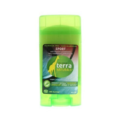 Terra Naturals Deodorant Stick, Sport, A/F, 60 gr ( Multi-Pack)