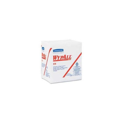 Kimberly-Clark 41200 WYPALL X70 Wipers .25-Fold 12.5 x 14.4 White 76-Pack 12-Carton