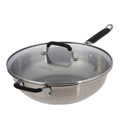 Calphalon Kitchen Essentials from Stainless Steel Jumbo Frying Pan -
