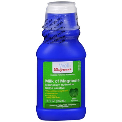 Walgreens Milk Of Magnesia, Mint, 12 fl oz