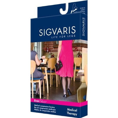 Sigvaris 780 EverSheer 20-30 mmHg Women's Closed Toe Thigh High Sock Size: S2, Color: Natural 33