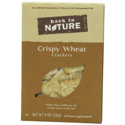 Back To Nature Crispy Wheats Cracker, 8-Ounce Boxes (Pack of 6)