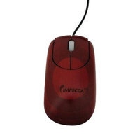 Impecca WMB104 Custom Carved Designer Bamboo Mouse Mahogany Color