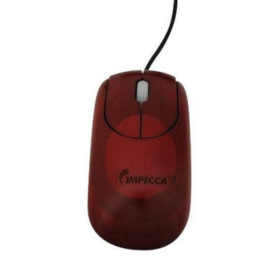 Impecca WMB104 Custom Carved Designer Bamboo Mouse Mahogany Color