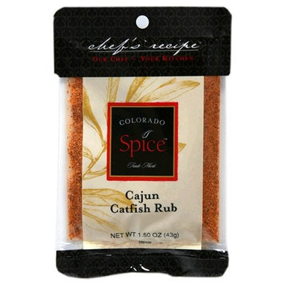 Colorado Spice Company, Seafood Spice, Cajun Catfish Rub, 1.5-Ounce Packet (Pack of 12)