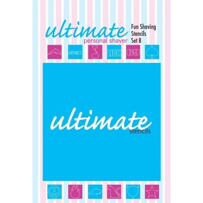 Ultimate Personal Shaver Stencils Set, 12 Miscellaneous Images