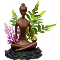 Blue Ribbon Pet Blue Ribbon Zen Girl with Plants Aquarium Ornament