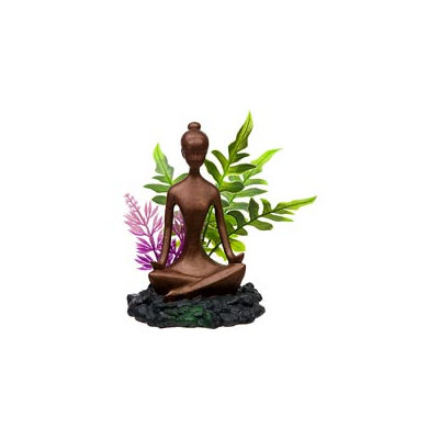 Blue Ribbon Pet Blue Ribbon Zen Girl with Plants Aquarium Ornament