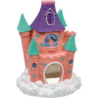 Blue Ribbon Pet Blue Ribbon Pink Pixie Castle Aquarium Ornament