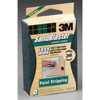 3M 3m 20909-36 36 Grit SandBlaster Paint Stripping Sanding Sponge Block