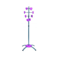 Alba PMKIDHEART Playful Coat Stand with 8 Pink Heart Shaped Pegs