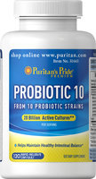 Puritan's Pride 2 Units of Probiotic 10-120-Capsules