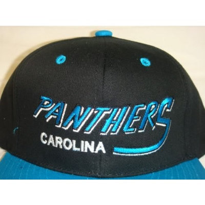 Reebok Carolina Panthers NFL Two Tone Vintage Snapback Flatbill Cap / Hat