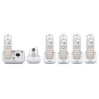 Vtech SN6187 + (4) SN6107 5 Handsets Home Safety Telephone System + Pe