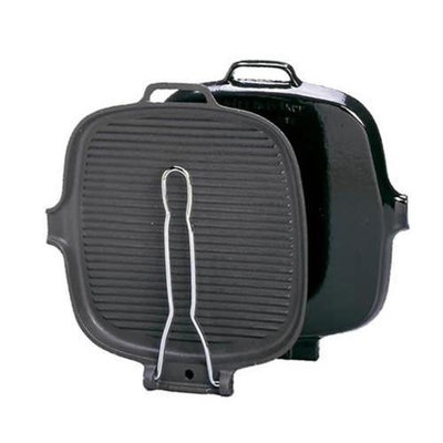 World Cuisine A1732723 9 Inch Cast Iron Square Grill