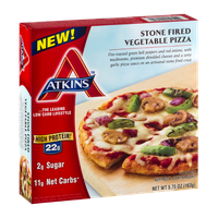 Atkins Stone Fired Vegetable Pizza