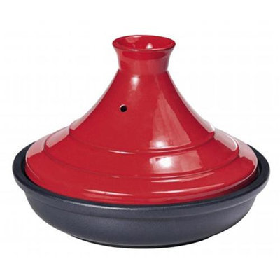 Paderno World Cuisine A4982192 Ceramic Tagine Black/Red
