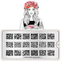 MoYou-London Nail Art Image Stamping Plate Flower Power Collection 11 US Stock