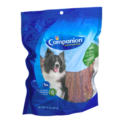 Companion Jerky Strip Dog Treats Duck