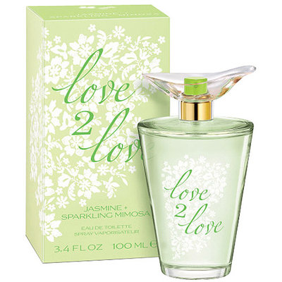 Love2Love Jasmine + Sparkling Mimosa Eau de Toilette, 3.4 fl oz