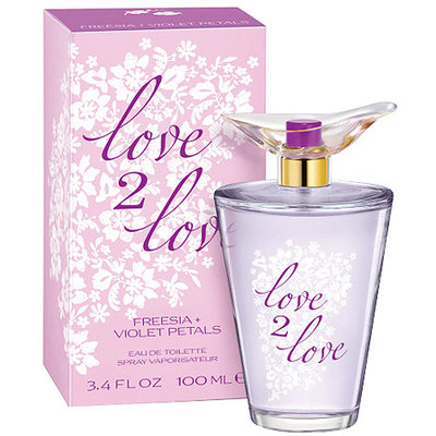Love2Love Freesia + Violet Petals Eau de Toilette, 3.4 fl oz