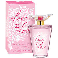 Love2Love Fresh Rose + Peach Eau de Toilette, 3.4 fl oz