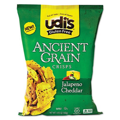 Boulder Brands Gluten Free Ancient Grain Crisps, Jalapeno Cheddar, 4.93 oz Bag