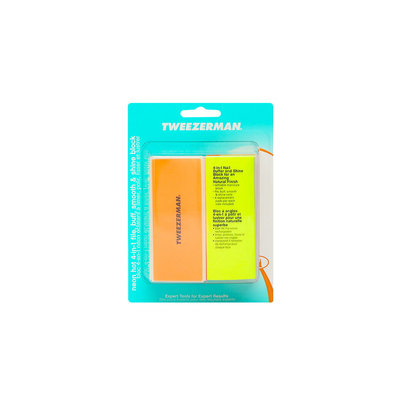 Tweezerman Neon Hot 4-In-1 File, Buff, Smooth & Shine Block