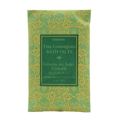 Maroma Bath Salts, True Lemongrass, 2 oz