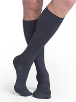 Sigvaris Midtown Microfiber 822CMSM93 20-30 mmHg Closed Toe Mens Calf Medium Short - Steel Grey