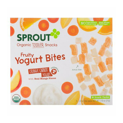 Sprout Orange Carrot Yogurt Fruity Yogurt Bites Organic Toddler Snacks
