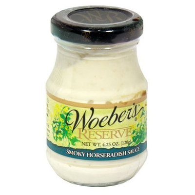 Woebers Mustard Smoky Horseradish Sauce, 4.25 Ounce -- 6 per case.